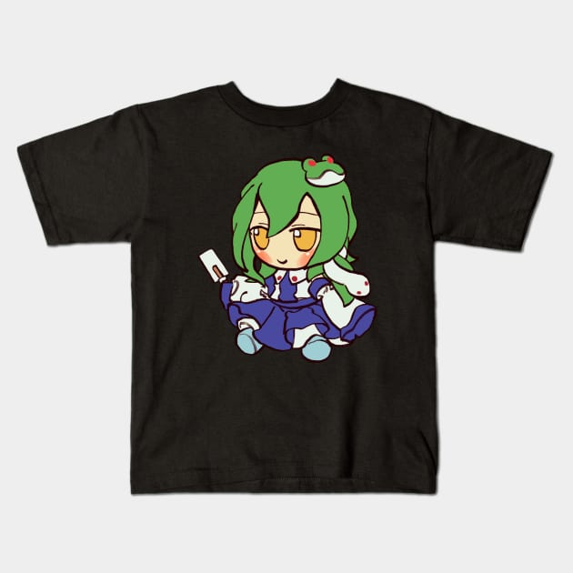 Mudwizard draws sanae kochiya fumo plush / touhou memes Kids T-Shirt by mudwizard